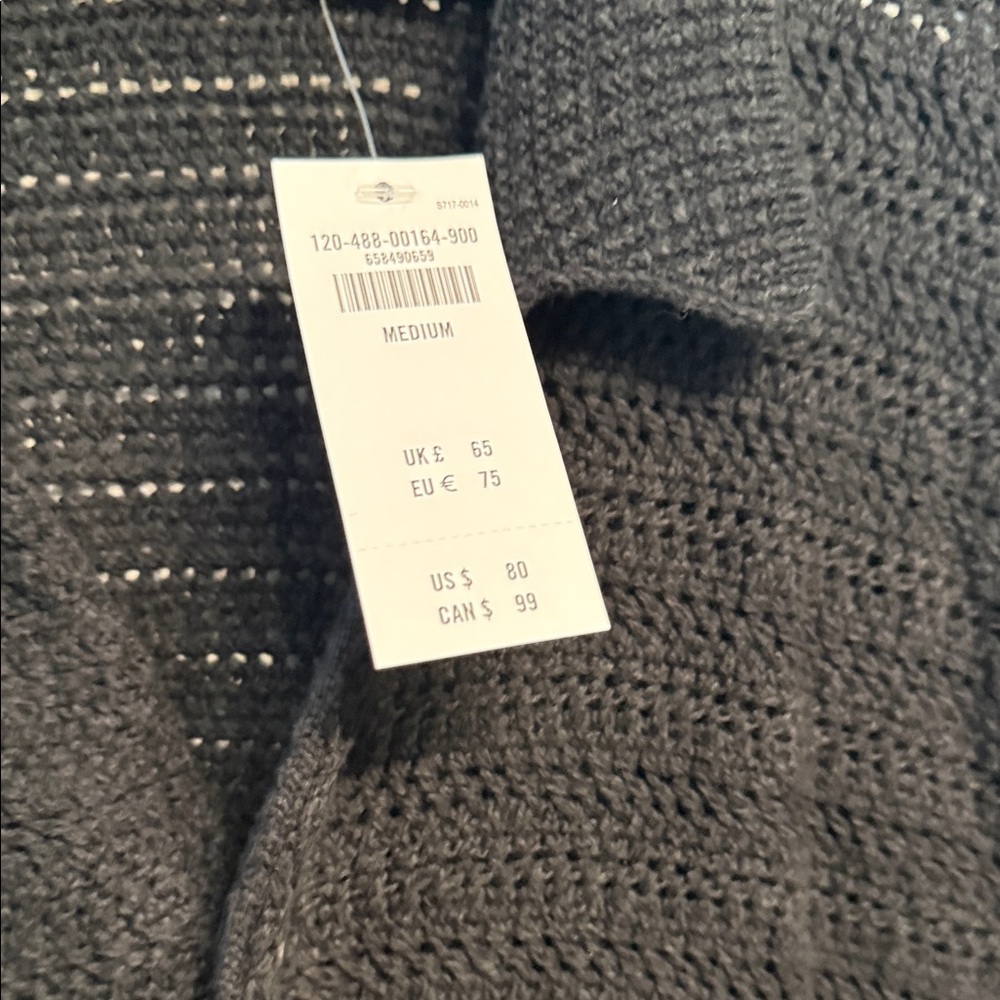 Abercrombie & Fitch Black Knit Short-Sleeve Cardigan - Picture 5 of 5
